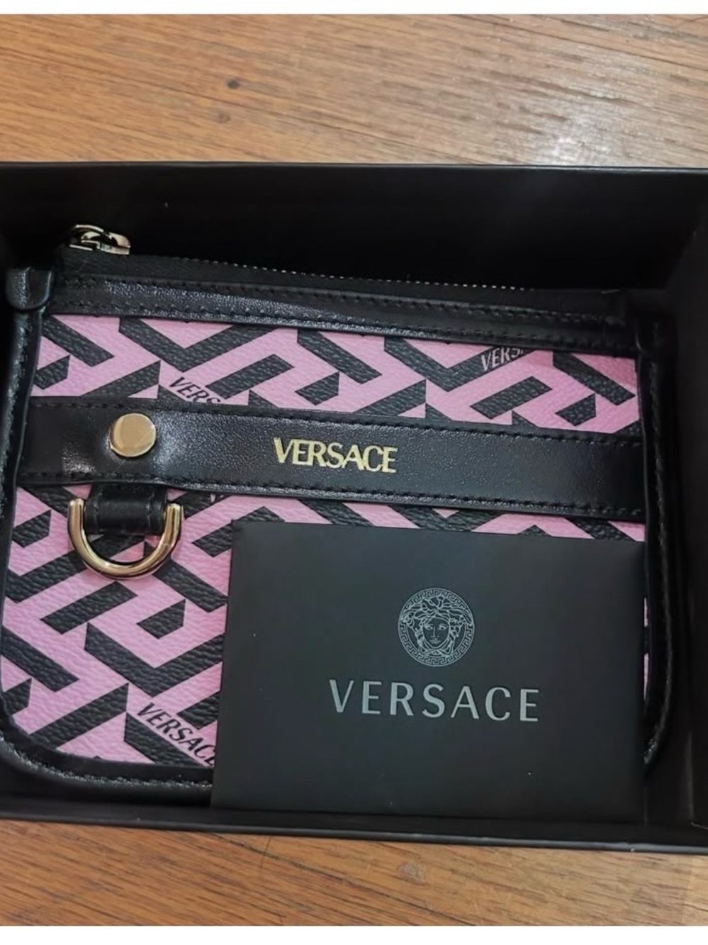 Versace la Greca monogram pouch